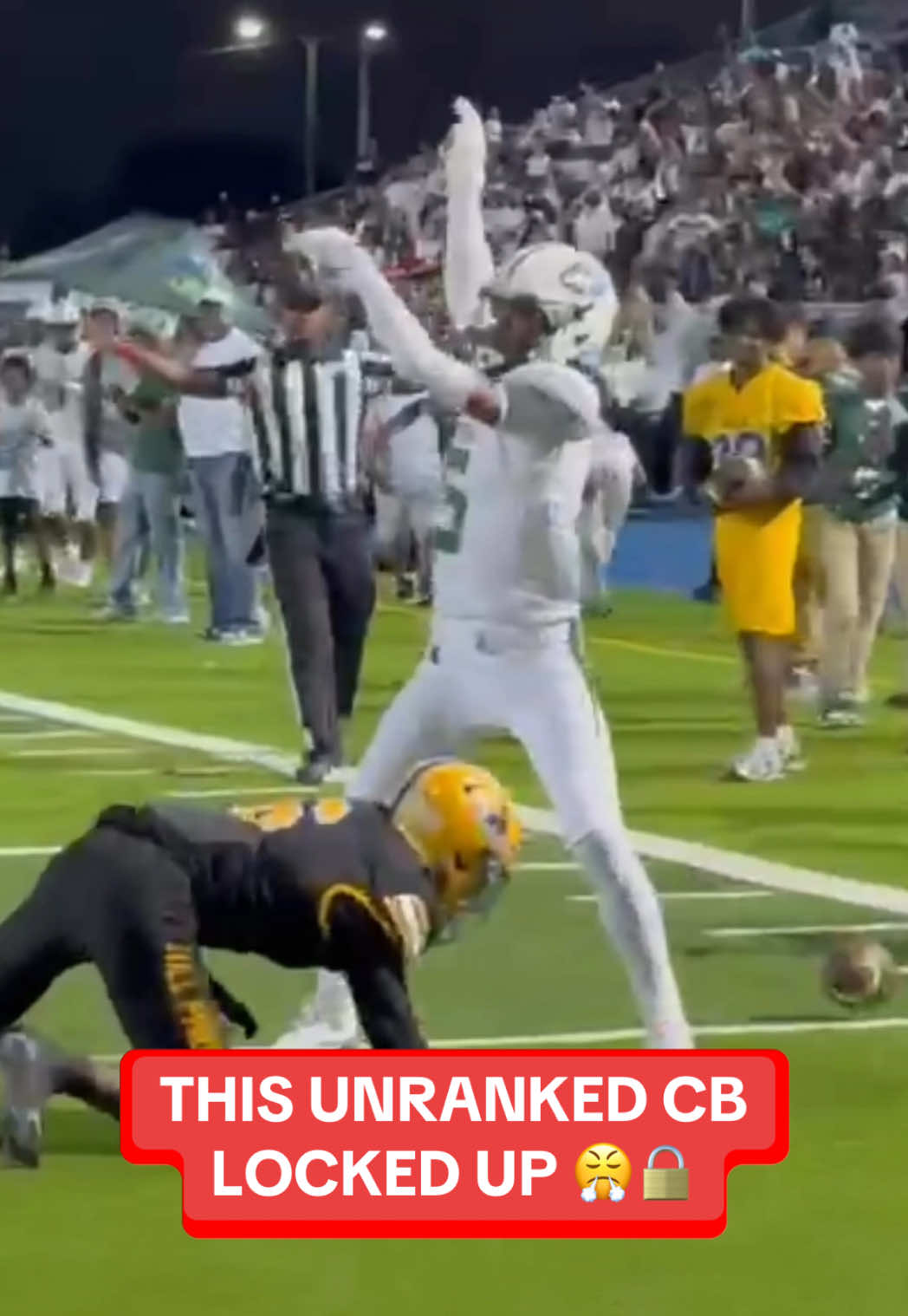 This DB put the CITY ON NOTICE 🤫🔐  Miami Central’s Herlin Perry put his name on the map against Northwestern. He’s now playing at USF. #football #highschoolfootball #lockdown #cornerback #highlight 