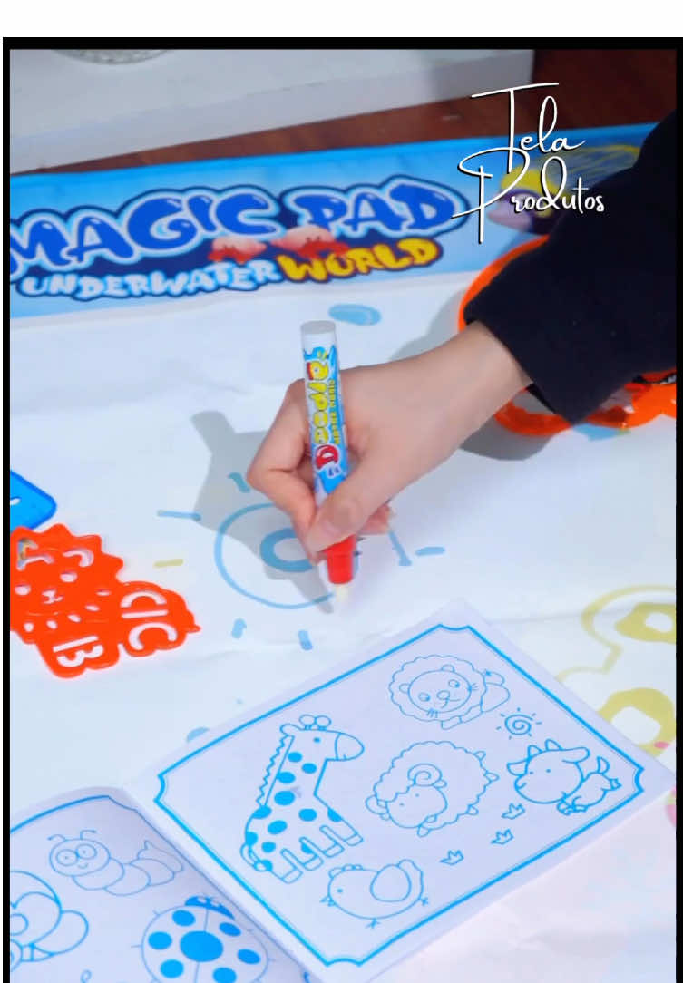 Tapete de Desenho com Água. Diversão na certa. 🤯🤩 #diversao #criança #diadascriancas #achados #tiktokmefezcomprar 