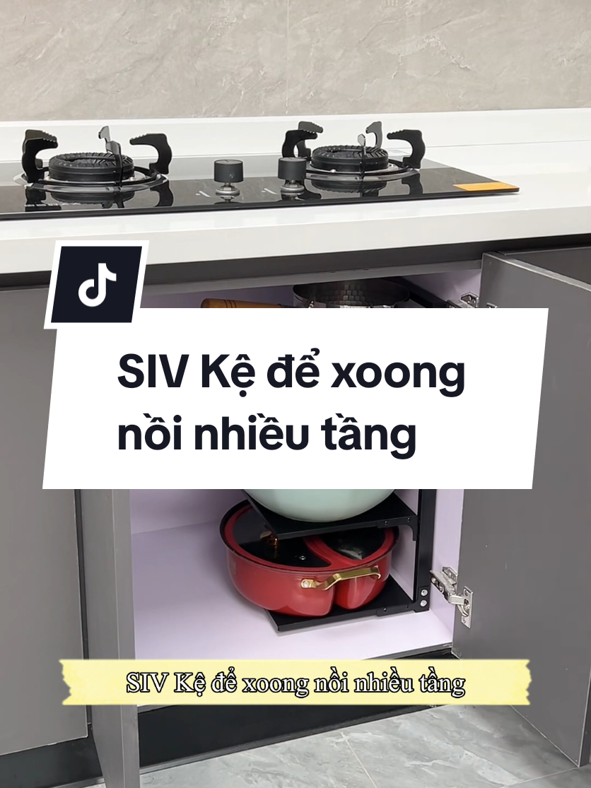 SIV Kệ để xoong nồi nhiều tầng #giadung #giadungtienich #kedexoongnoi #kedexoongnoinhieutang 