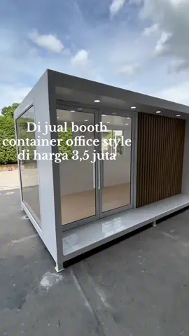 #fyp booth container office style fleksibel buat usaha lain juga barber contoh nya