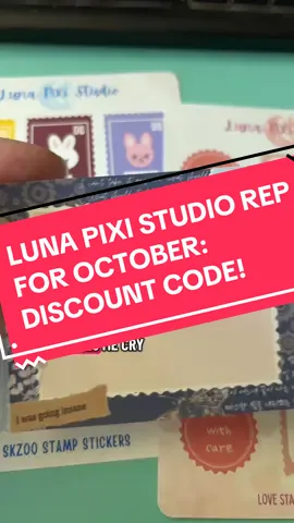 SO SO SO excited to work with @Luna Pixi Studio again!!! If y’all have done any trades or buys with me (or tbh even gotten regular mail from me) in the last four months, their products have been part of it. It’s all SO CUTE and I’m so hype to be able to offer y’all the discount code again!! ERIN10 through the whole month of October!! Go get your cute stuff! #kpop #lovestay #junkjournal #straykids #skz 
