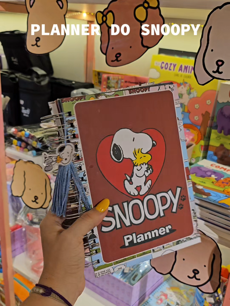 PLANNER DO SNOOPY 😲 Super completo e super decorado!  #papelaria #snoopy #papelariafofa #plannerdosnoopy 