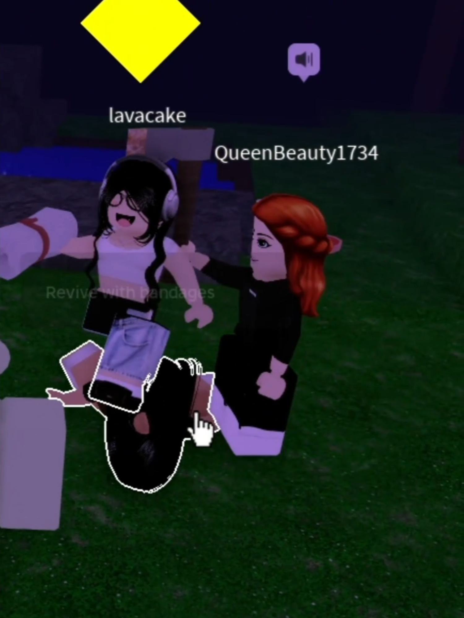 I think I became a father to two adorable players in 99 Nights on roblox #roblox #robloxfyp #micup #robloxvc #robloxvoicechat