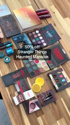 @ColourPop Cosmetics fall deals for you days sale, 20% off the entire store* with the exception of a few items and 50% off all of the Stranger Things and haunted mansion collection #colourpop #disneytok #hauntedmansion #strangerthings #tiktokshopcreatorpicks 