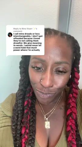 Replying to @Nina Staarr ✨ Love love love your response. #locs #dreads #relatable 