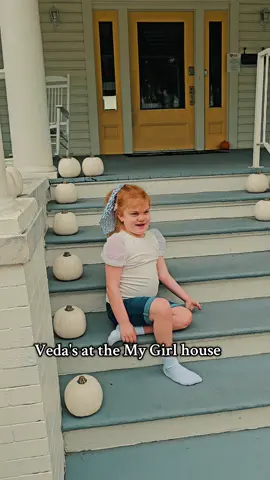 We just got done with Veda's photos at the My Girl house 💜  If you are looking for an amazing photographer who has the patience of a saint and a beautiful soul, please go follow and book with Jennifer. 💜 We can't wait to see the finished photos.  Also, thank you to Hope House for allowing us to use the front porch! Hope House has a beautiful mission, and they help single, pregnant mothers. Please check out their website. Donations help them, but they are in need of car seats and strollers. All donations can be made directly to Hope House. #mygirl #sanfilipposyndrome #90s #movie #photography 