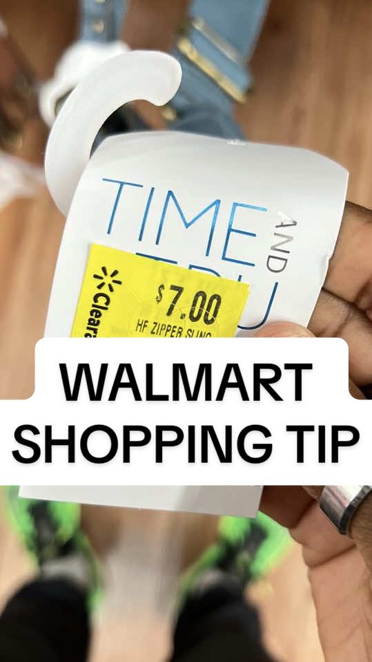 Walmart shopping tip! 💡Don’t always go by the yellow clearance tags! Scan with the Walmart app to check the price in-case it's lower than marked! Make sure your location services are on so you’re seeing the in-store price. 😊