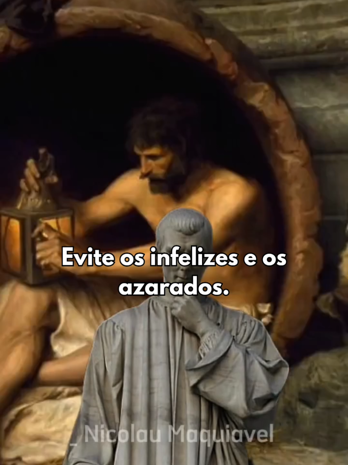 Evite os infelizes e azarados – uma lição de sabedoria de Maquiavel  A desgraça alheia é contagiosa. Ajudar pode ser virtude, mas conviver com quem vive do caos é cavar a própria ruína. Escolha a paz ao invés do peso. #Maquiavel #SabedoriaAntiga #ReflexãoFilosófica #ForçaInterior #PazDeEspírito