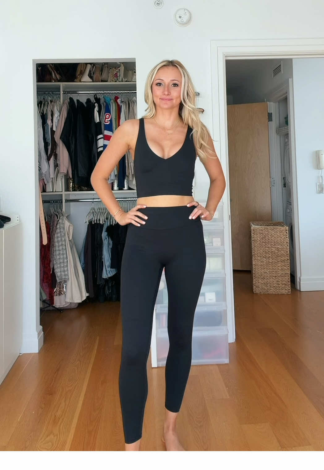 finally trying SKIMS for the first time 👀✨  #NikeSKIMS #skims #nike #tryon #workoutoutfit @SKIMS @Nike 