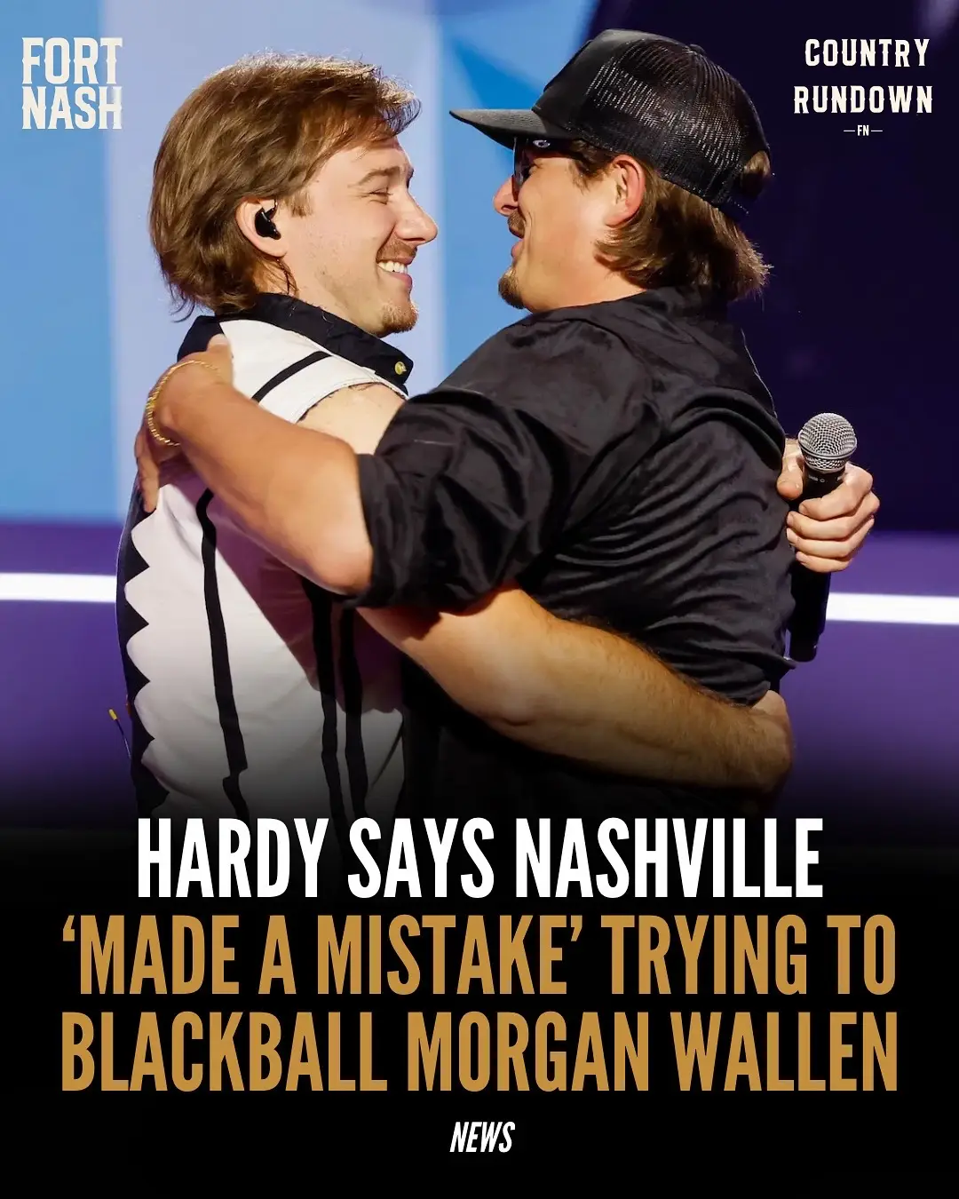 HARDY says Nashville “came to their senses” after initially blackballing Morgan Wallen, calling the industry’s early ban a “mistake” and crediting Wallen’s music for winning people back. Drop your initial reactions below 👀 H/T: @Rolling Stone  