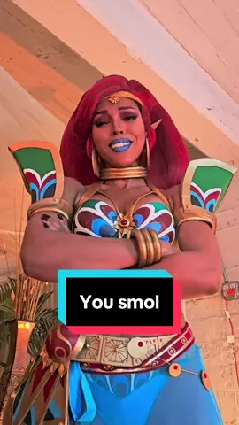 Oh so NOW you can say real words?  @Stella Chuu is the legendary hero herself— I mean himself.  #urbosa #zelda #botw #cosplay 