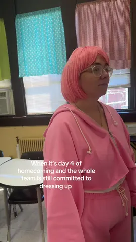 When the crew comes through ❤️🩷 #teachersoftiktok #mathteacher #homecomingweek 