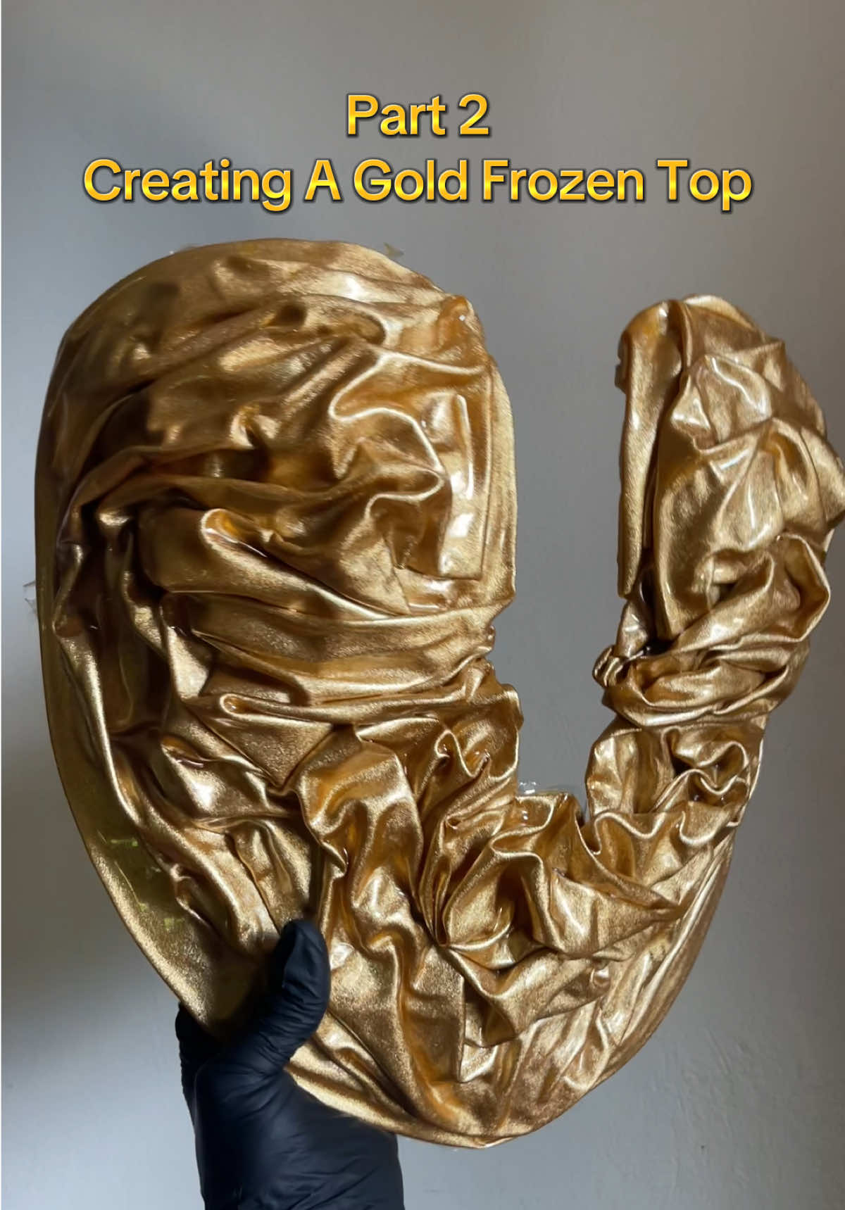 Part 2|| Creating a Gold Floral Frozen Top🪄 #gold #fyppppppppppppppppppppppp #designingprocess #defashioncode #floralfrozentop 