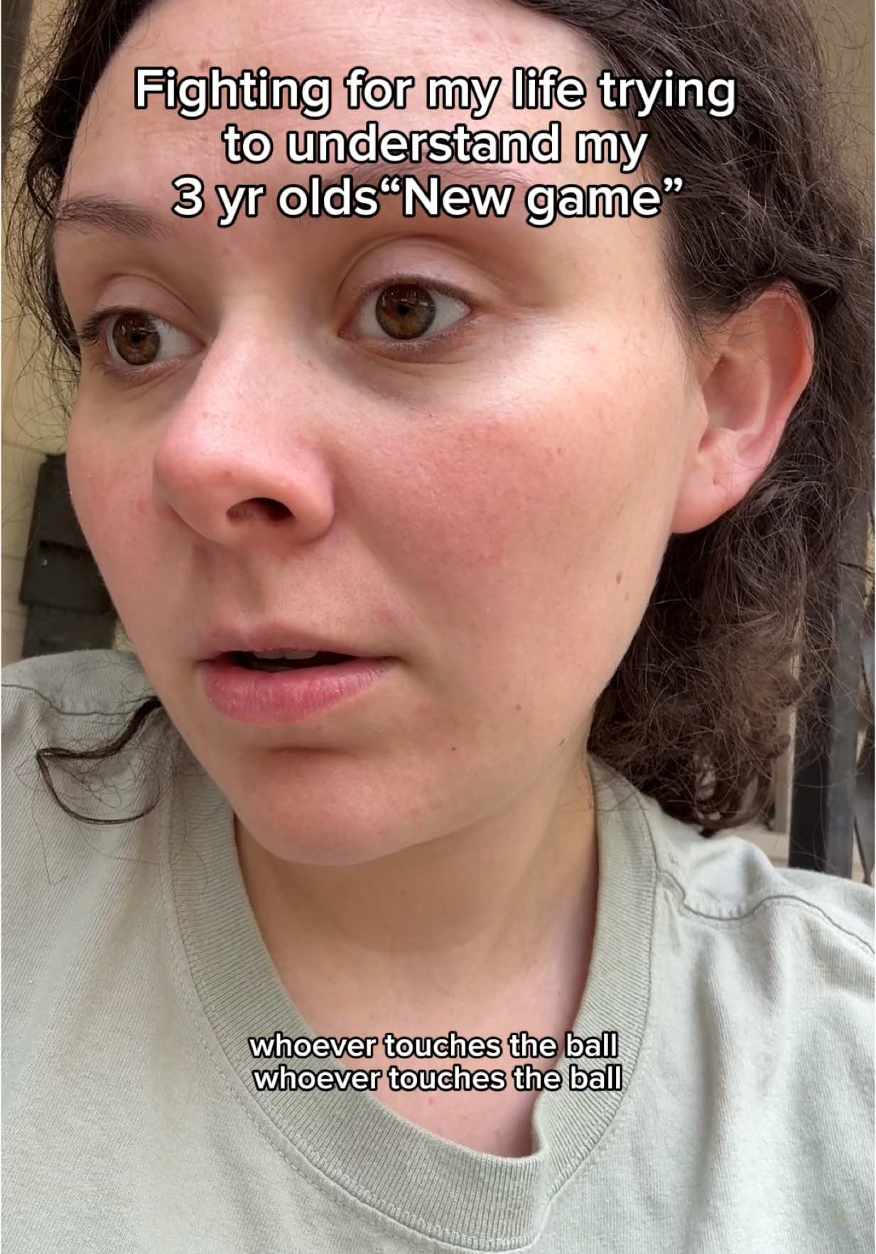 Silliest game your kiddo has made up on the fly? This is minimal steps believe it or not! Proof of play at the end❤️🤣 #momcomedy #momlife #sahm #momjokes #motherhood #toddlermom 