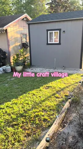 My craft village #pink #crafts #crafter #shed #sheshed 