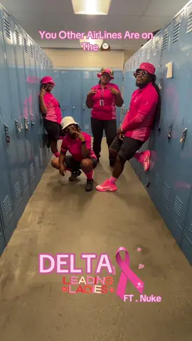 You Other Airlines Are On The ⏰#DeltaAirlines 🔺✈️🎀 #BreastCancerAwareness Month 💗 #RampAgent  #RampLife #Airport 