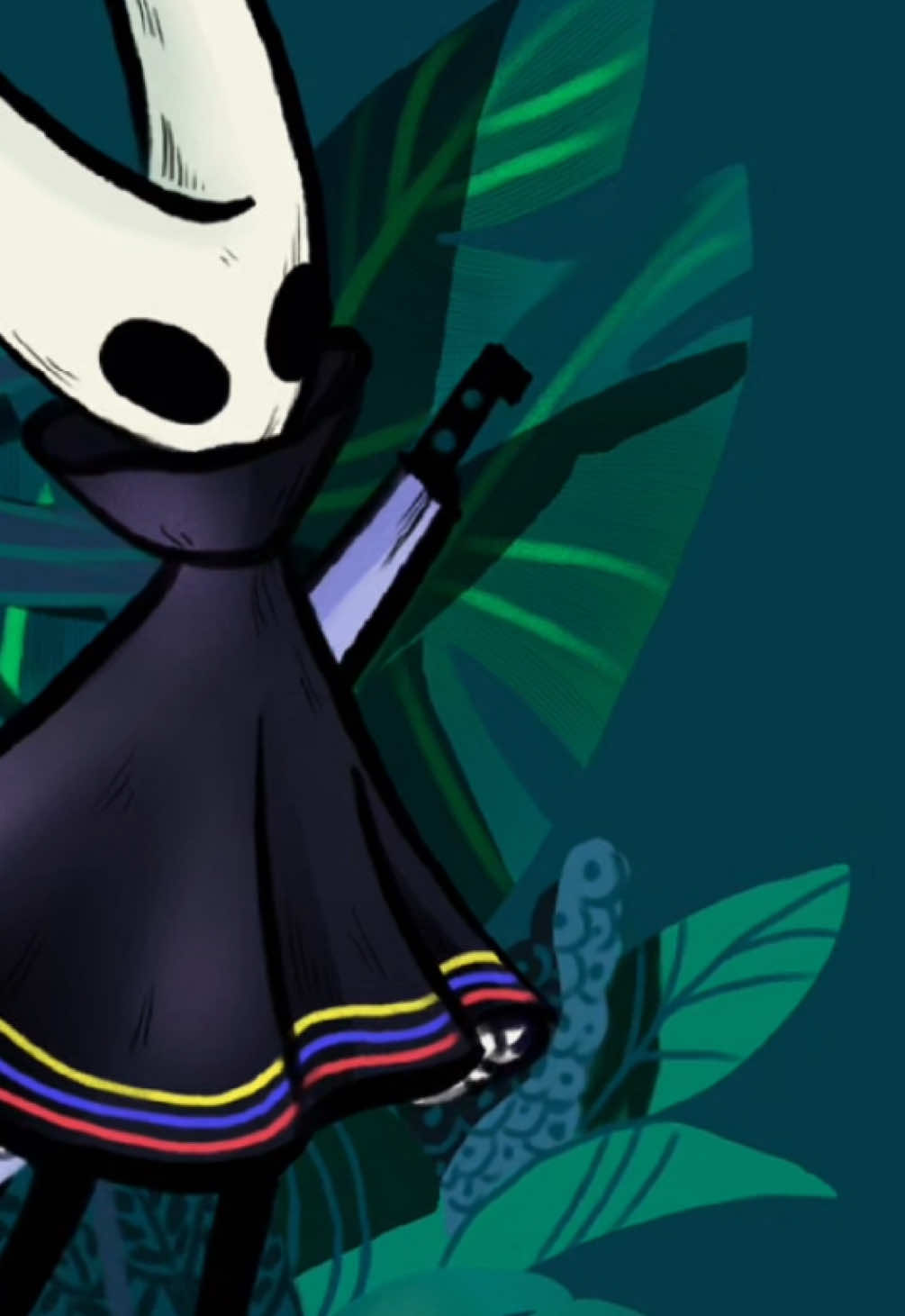 paisa/colombian hornet reporting for duty 🇨🇴🔪🐝 would you like this as wallpaper?? . . #hornetfanart #silksongfanart #silksong #illustration #monsterra 