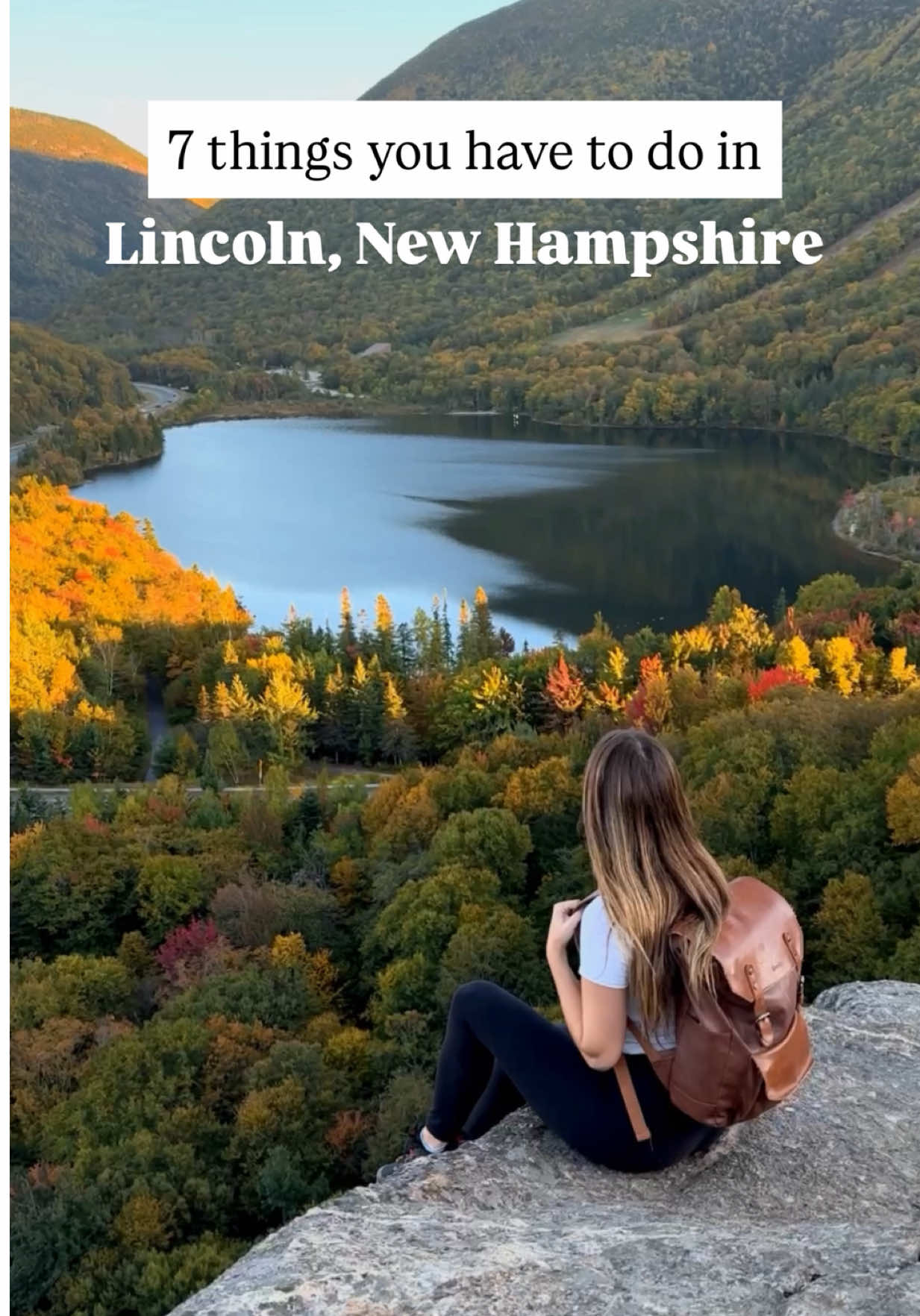 No one wears fall better than Lincoln, New Hampshire 🍂✨  Things to do in Lincoln New Hampshire | Fall in New Hampshire | Fall vacation in New England | Franconia State Park #lincolnNewHampshire #newhampshire #nh 