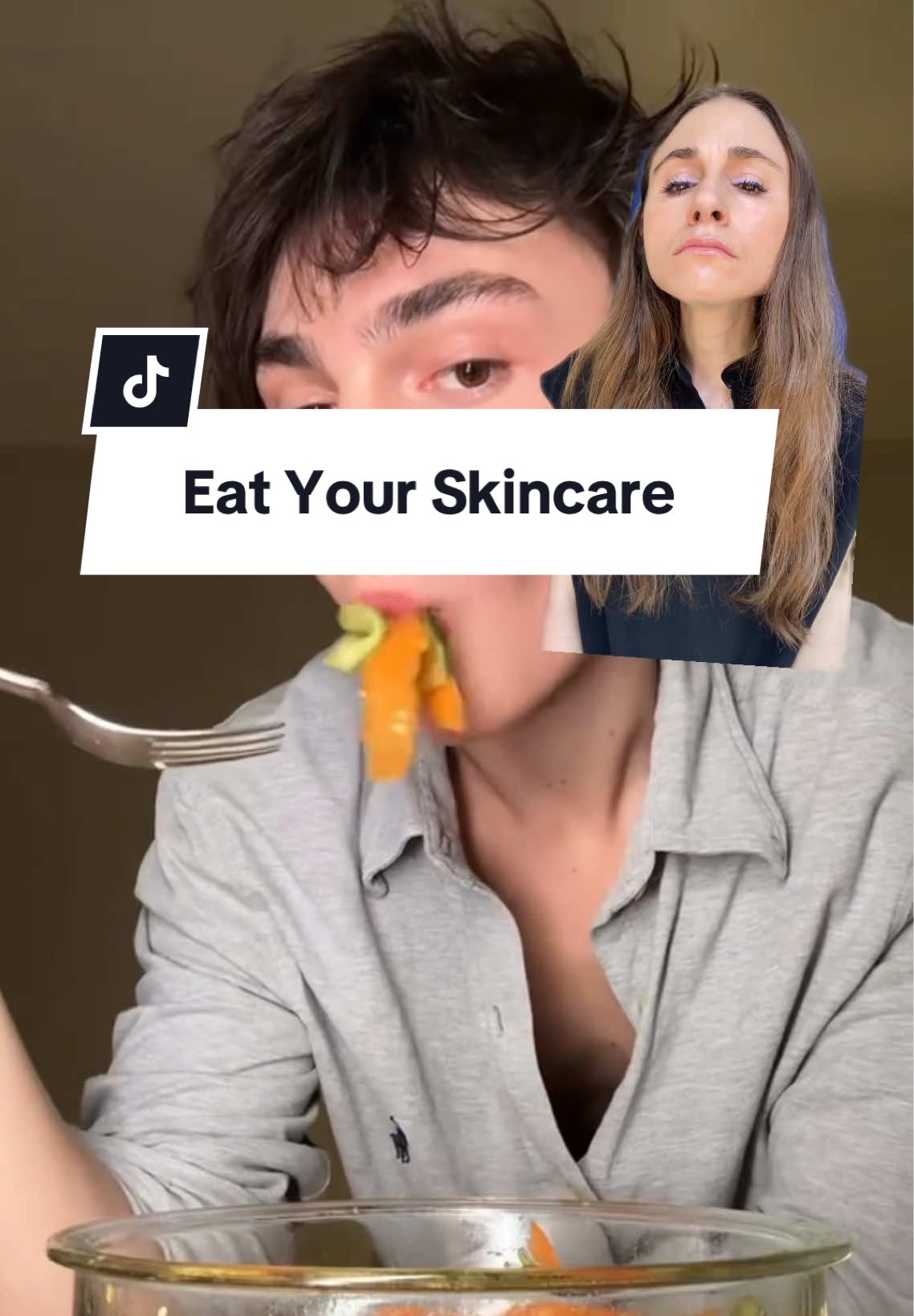 Should you try eating your skincare? #skincaredinner #skinhealth #dermatologist #creatorsearchinsights @closmain 