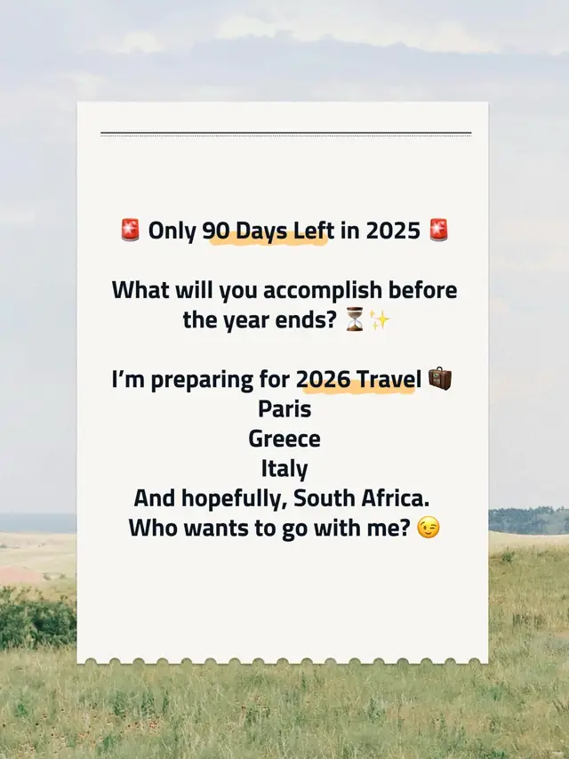 What will you accomplish before the year ends? ⏳✨ #2025goals #90days  #Motivation #endofyearchallenge #2026 
