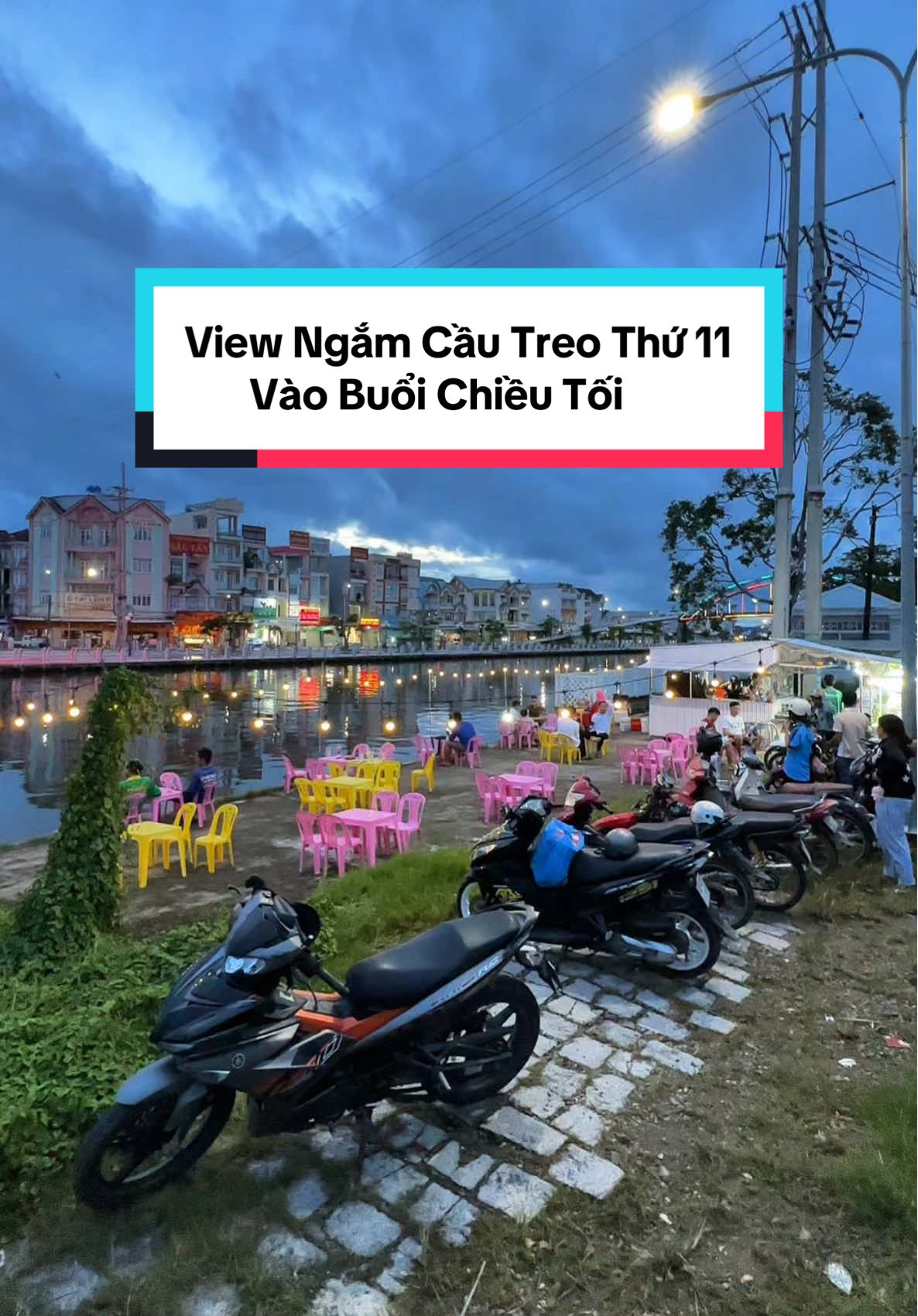 View Ngắm Cầu Treo Thứ 11 Vào Buổi Chiều Tối #xuhuong #sangmietthu #cautreothu11 #thu11anminhkiengiang #mietthuquetui 
