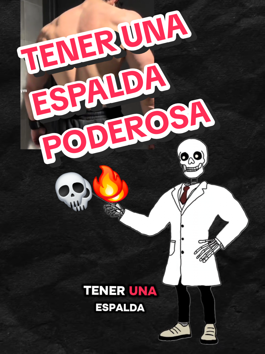 Una espalda poderosa 🔥💀 #espalda#ectomorfo#gym#hipertrofia#rutinaencasa