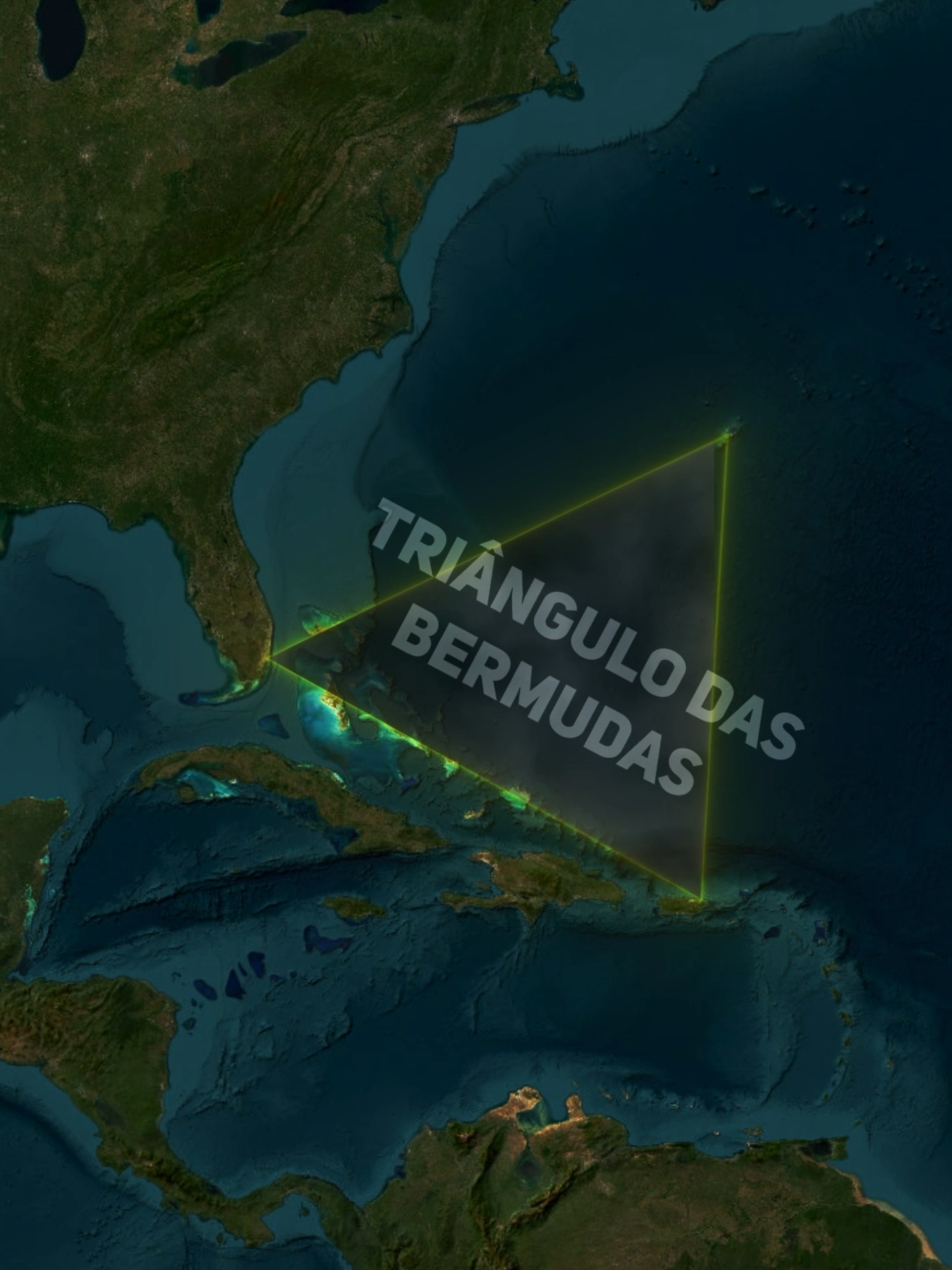 O Triângulo das Bermudas #mapas #triangulodasbermudas #geointrigante #BermudaTriangle