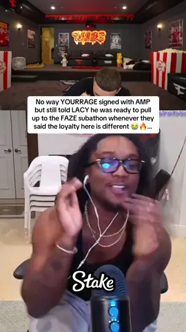 No way YOURRAGE signed with AMP but still told LACY he was ready to pull up to the FAZE subathon whenever they said the loyalty here is different 😭🔥… #faze #lacy #yourragegaming #amp 