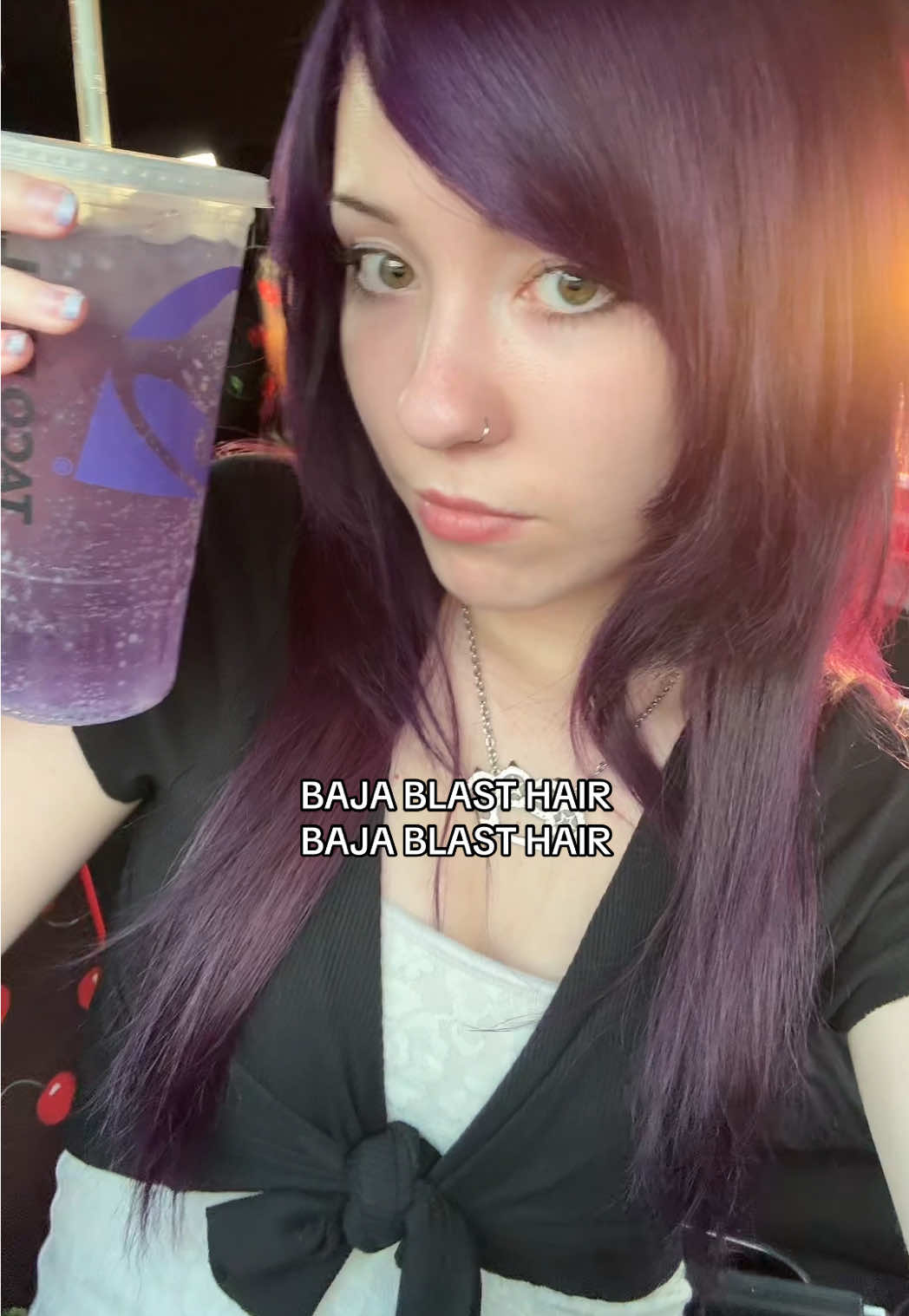 im so glad i can finally make this video 😈🙏 #purplehair #darkpurplehair #dyedhair #coloredhair 