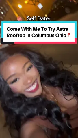 Trying Astra Rooftop in Columbus Ohio…Overall I’ll give it like a 7/10…very cute would definitely go back for the eggs and gnocchi and attempt to try a different drink, I didn’t finish a single drink🤣😭  • • #astrarooftop #rooftop #columbusohio #selfdate #astra 