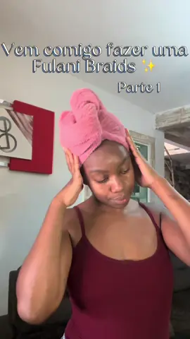 Vem comigo fazer uma Fulani Braids ✨ Como eu não aguento ficar com o mesmo penteado 1 semana, ja fiz outro 😆 #fulanibraids #entrelace #boxbraids #fypシ゚viral #fyp 