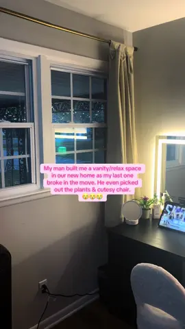 He went above and beyond 🥹🥰 Thank you my love @dvrkbloom615 👑💕 #vanity #ikeahack 