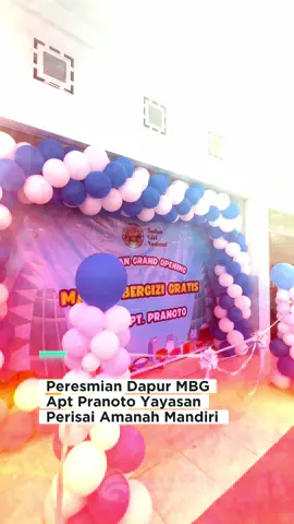 Peresmian dapur MBG APT Pranoto oleh Wakil Bupati