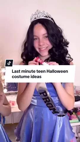 👑💔 From Prom Perfect to Prom Perished 💔👑 Last-minute Halloween costume idea that slays—literally. ➡️ Raid your own closet or hit the thrift store for a dress + heels ➡️ Add a wig, crown, and sash ➡️ Finish with fake blood for the gory reveal Easy. Cheap. Deadly dramatic. Would you wear this look… or run screaming? 🩸👠 Wig, crown & sash essentials #promqueen #halloweencostume #diyhalloweencostume #lastminutecostume #halloweenmakeup