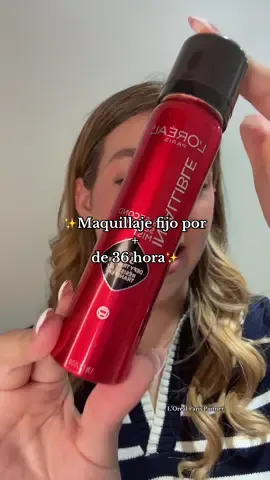 ¿Sellador que dura 36 hrs? 🫣 #settingspray #settingsprayhack #lorealparispartner #lorealparissettingspray #infallibleloreal 
