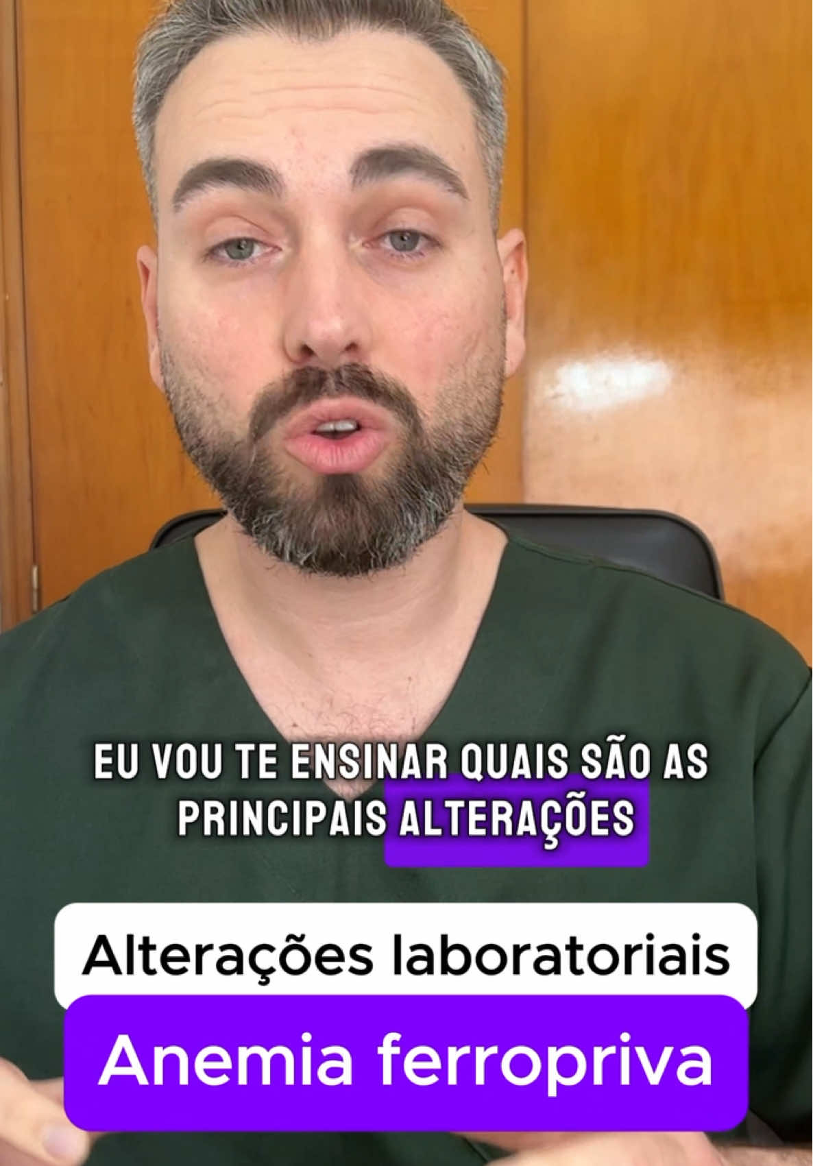 Alterações laboratoriais na anemia ferropriva. #medicina #semiologia #hematologia #anemiaferropriva