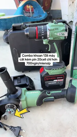 Combo khoan 13li máy cắt kèm pin 20cell chỉ hơn 700ngin/miensip#xuhuongtiktokk #xuhuongtiktok #thơcokhi #suaxemay #khoan13ly 