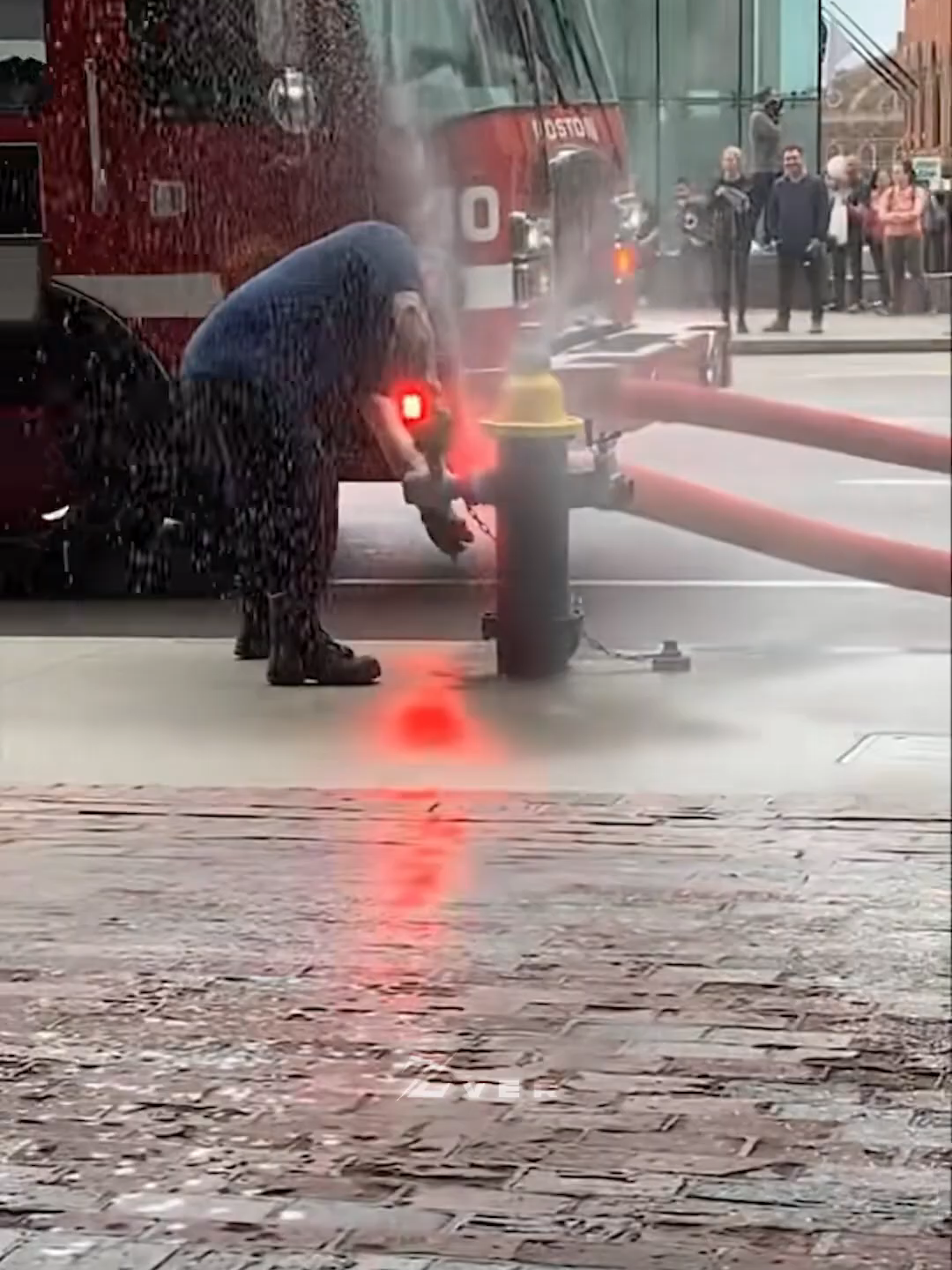 Why This Firefighter is wasting Water？ #fyp