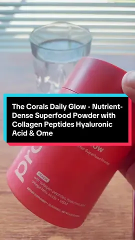 ✨ Daily Glow from The Corals — Beauty Starts Within ✨ I’m usually not a peach-flavored kind of gal 🍑… but this one? YUM. 🥤 The Daily Glow Superfood Powder is packed with collagen peptides, hyaluronic acid & omega fatty acids — everything mature skin craves to stay plump, hydrated, and radiant from the inside out. ✨ Just mix, sip, and glow! #dailyglowbeauty #matureskinapproved #collagenboost #innerouterbeauty #skincarefromwithin