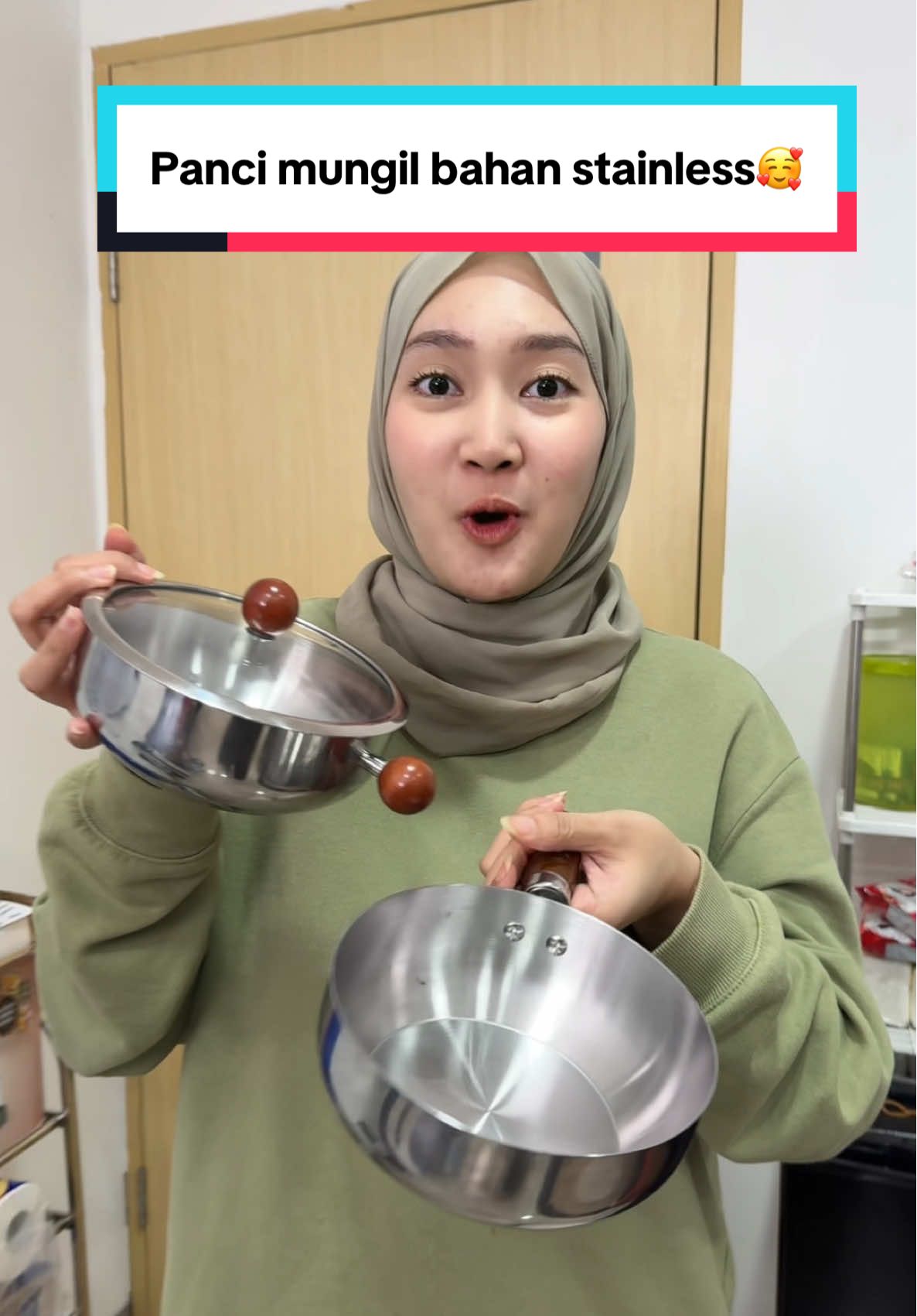 Panci mungil kecil kecil cabai rawit bahan stainless tebal🤭 harga gacor cocok buat pakai sehari hari masuk live atau cek keranjang‼️✨#indytiaras_ #panci #stainless #payday #panciantilengket 