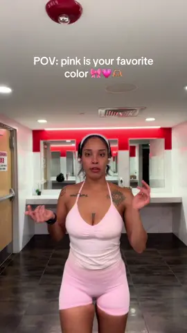 Baby pink to be exact 🤭💗🎀  #pink #gym 