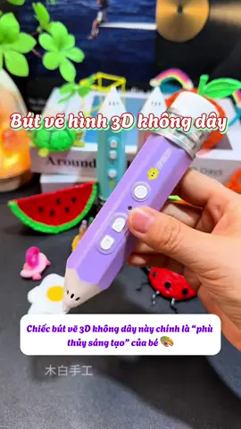 Đồ chơi bút vẽ hình 3D không dây cho bé sáng tạo,làm thủ công có kèm tờ hướng dẫn đi kèm#but3d#but#butve#dochoithongminh #dochoituduy 