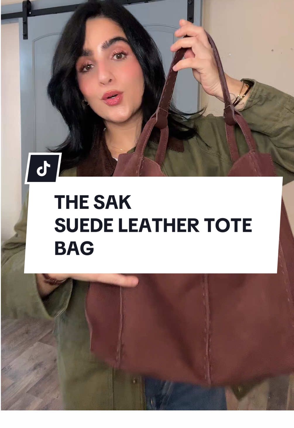 The Sak Los Feliz Leather Tote Bag Larg #thesak #leathertotebag #suedebag #totebag #TiktokShopCreatorsPicks 
