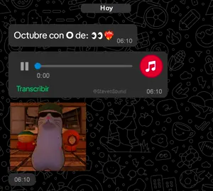 Octubre con o de: 