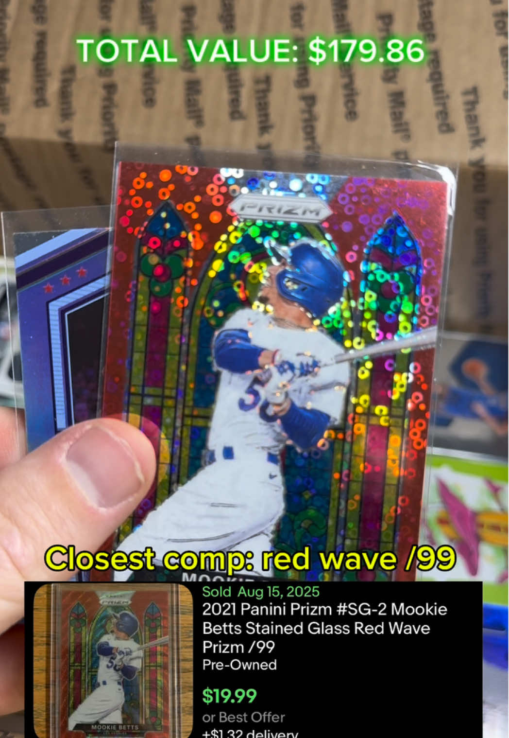 I bought this “mystery box” on eBay with a slightly misleading title. How did I do? #sportscards #mysterybox #foryou #fyp #ebay 