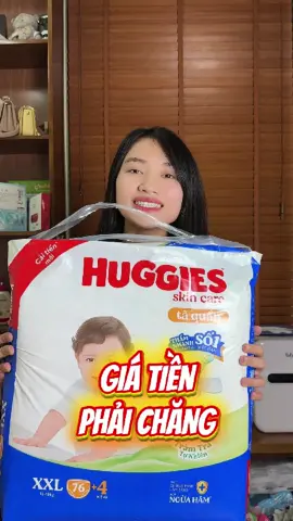 Bỉm Huggies Skin care tràm trà, có thương hiệu lớn, mỏng nhẹ thấm hút tốt #tabim #bimtreem #bimhuggies 