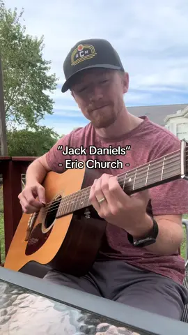 I bet this one was based on a true story 🥃 #cover #ericchurch #jackdaniels #acoustic #countrymusic 