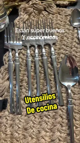 Set de 30 piezas de utensilios de cocina de acero inoxidable#aceroinoxidable #utenciliosdecocina #tenedor #cucharas #tiktokshop 