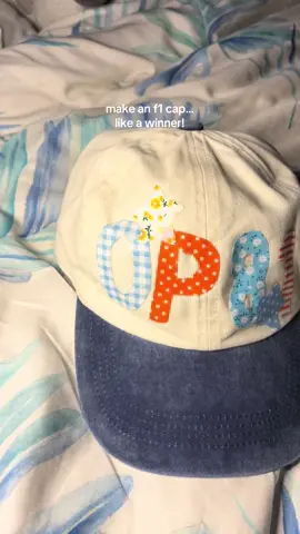 op81 patchwork cap is ready for COTA!! #crafting #formula1 #oscarpiastri #op81 #cota 