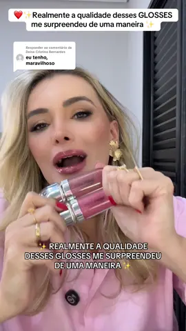 Respondendo a @Deise Cristina Bernardes  realmente a qualidade desses golos me surpreendeu, além das cores lindas! ❤️✨ #glosses #lip #lipstick #gloss #batom 